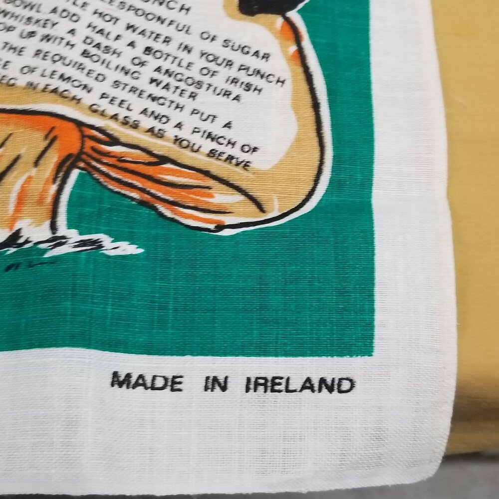 Vintage Irish Recipes Linen Tea Towel – A Nostalgic Kitchen Treasure - Picture 12 of 15